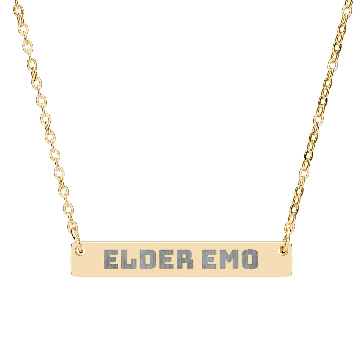 ELDER EMO Horizintal Bar Necklace
