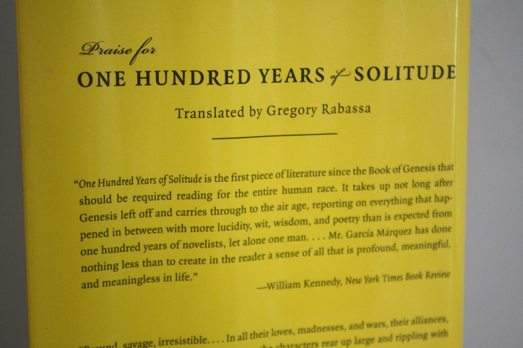 One Hundred Years of Solitude by Gabriel García Márquez Hardcover Book