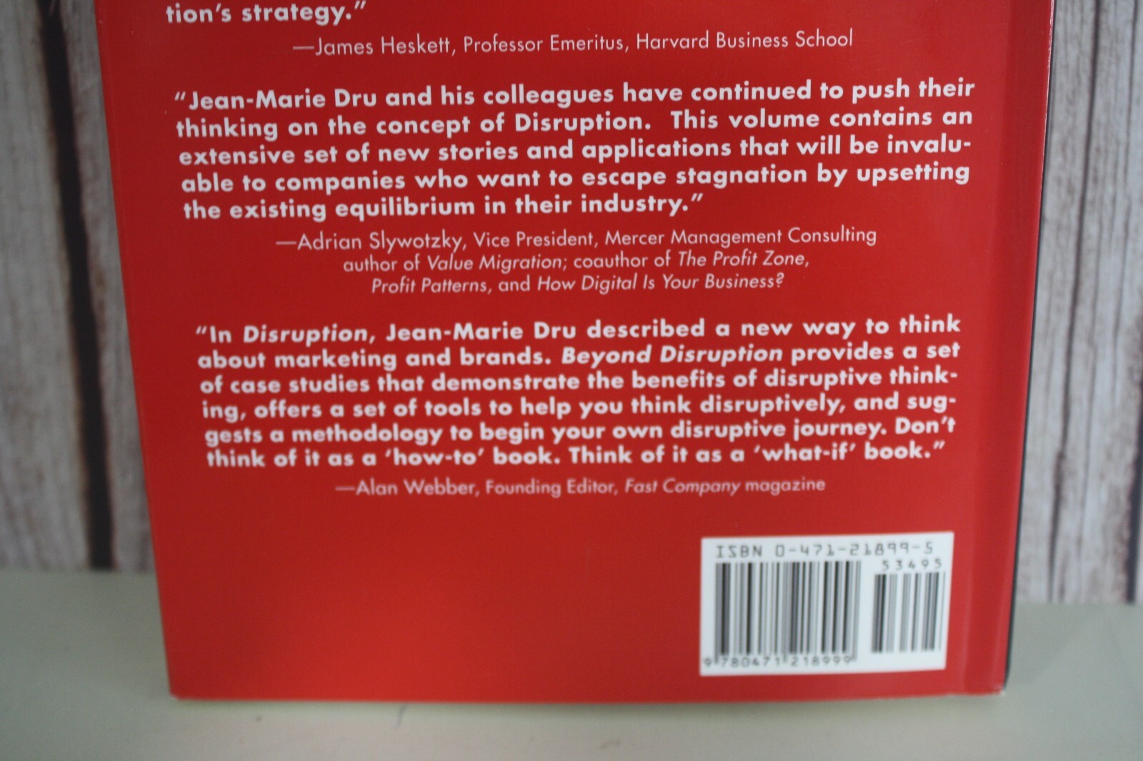"Beyond Disruption: Changing the Rules in the Marketplace" by Jean-Marie Dru