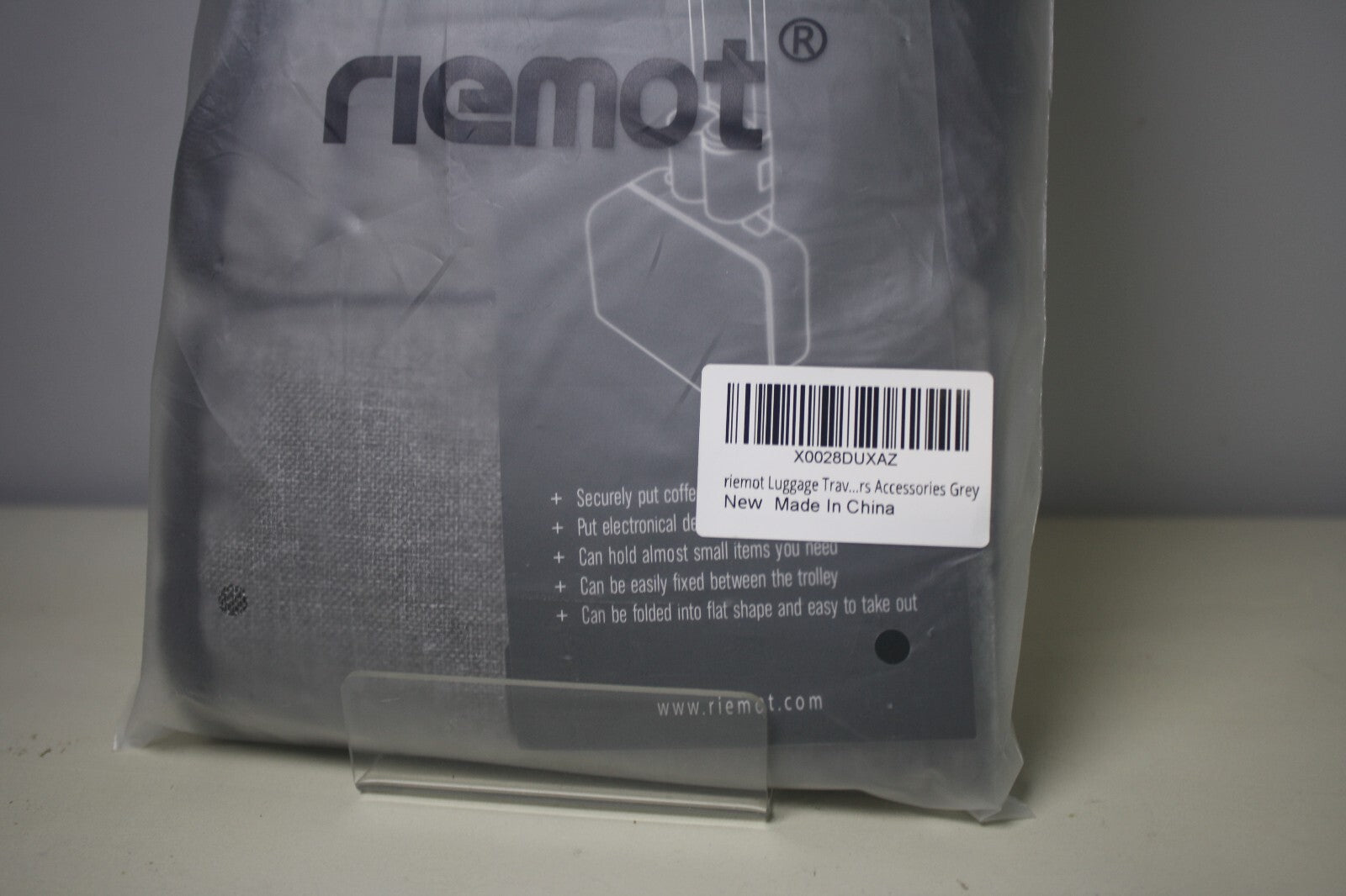 Riemot Grey Luggage Travel Cup Holder New