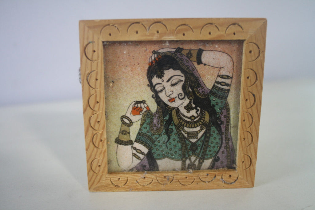 Crushed Gemstone Painting