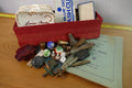 Mixed Ephemera Lot Including Vintage / Antique Jacks and Marbles