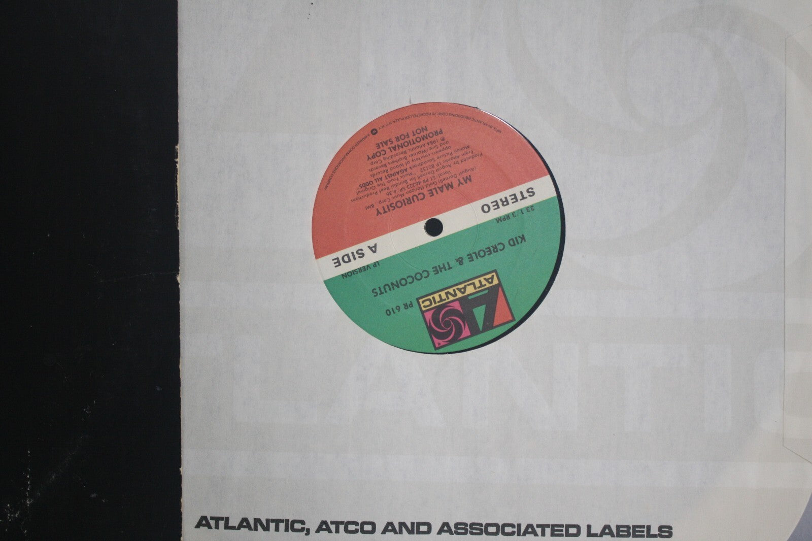Kid Creole & The Coconuts - My Male Curiosity Vinyl Record