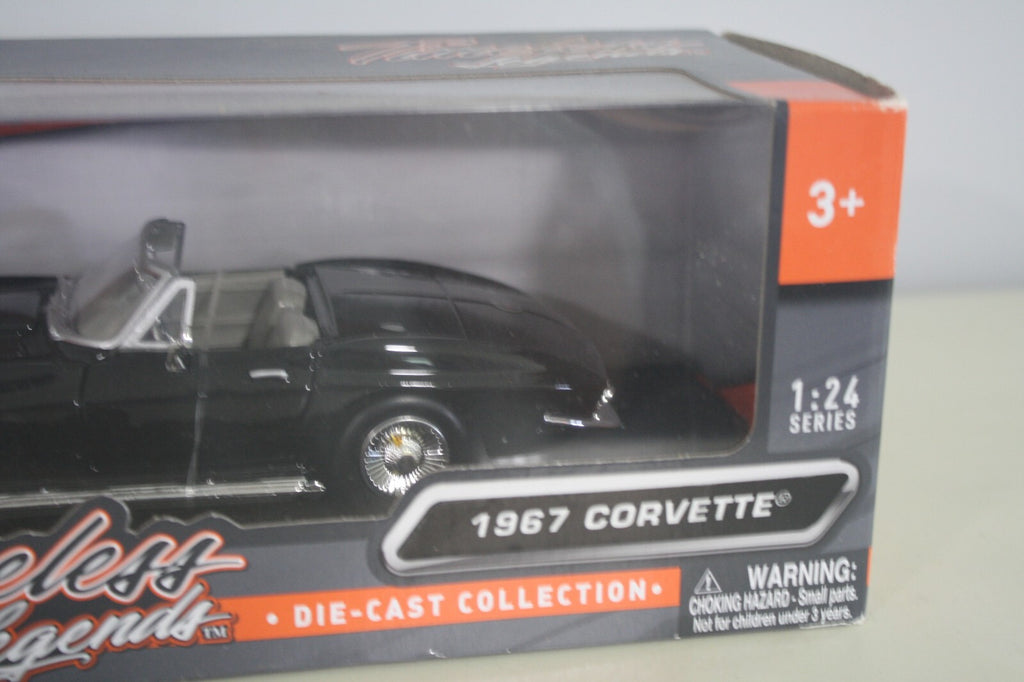 Motor Max 1:24 Scale Diecast Black 1967 Chevrolet Corvette