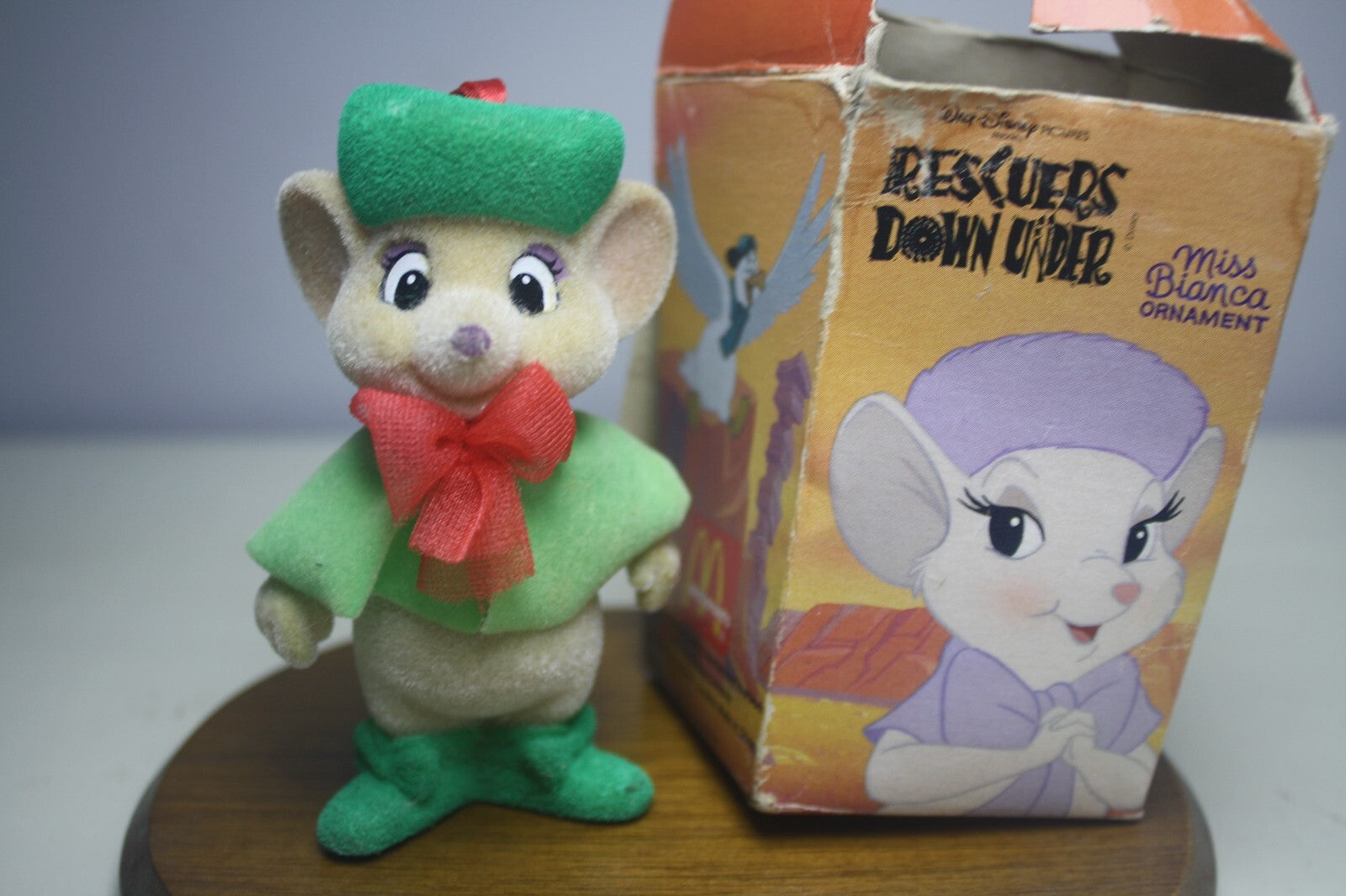 Vintage Rescuers Down Under Miss Bianca Ornament with Original Box