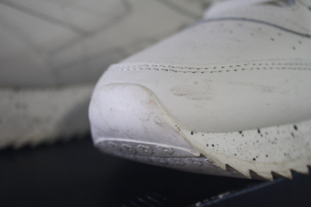 Reebok Classic White Leather Sneakers with Speckled Sole