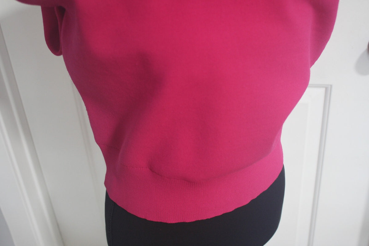 Express Bright Pink V-Neck Sleeveless Sweater Vest