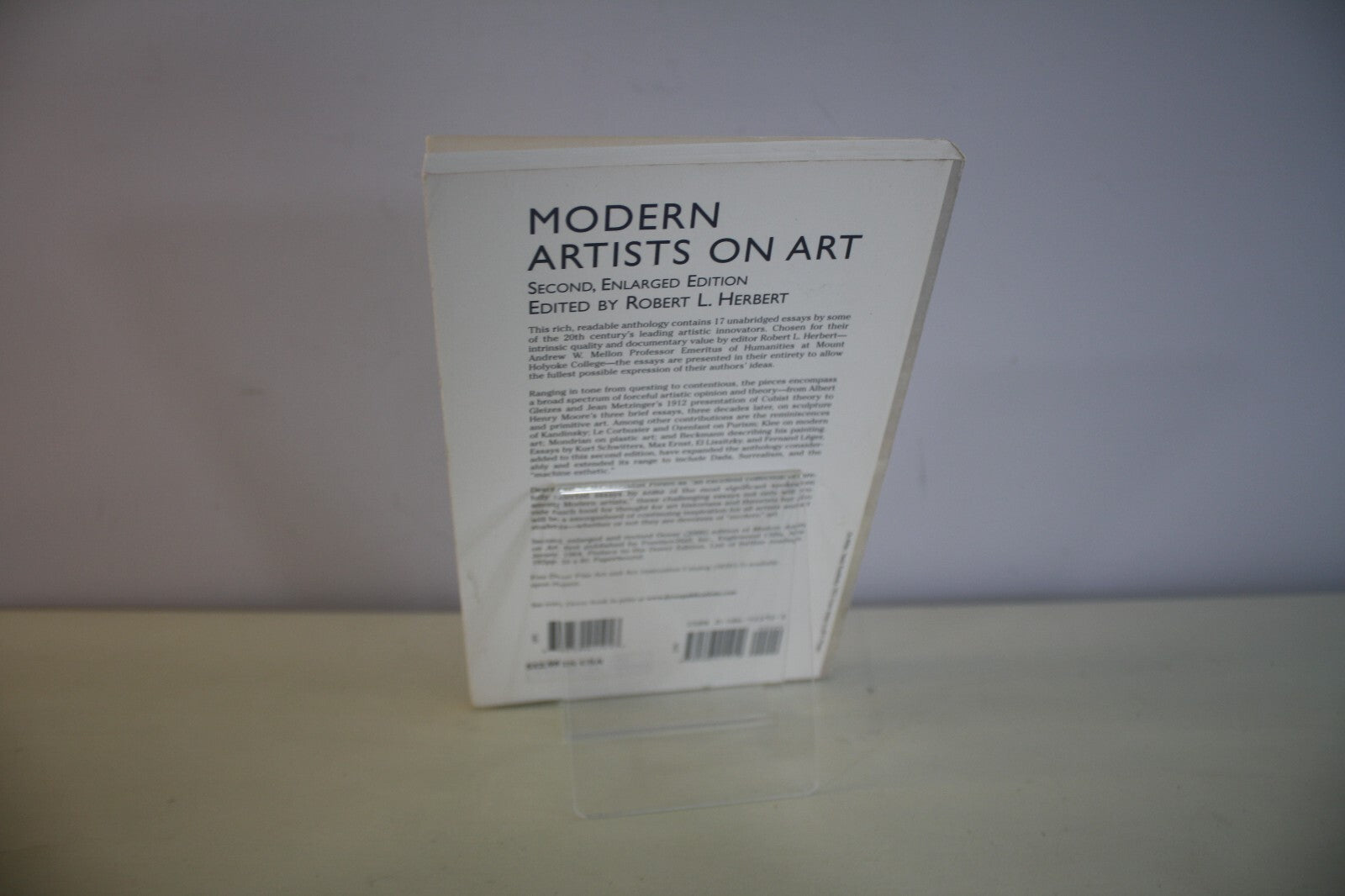 Modern Artists on Art, Second Enlarged Edition, Edited by Robert L. Herbert