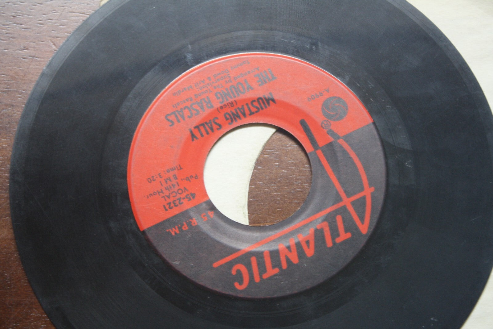 Vintage 45 RPM Vinyl Record Single by The Young Rascals - Good Lovin' / Mustang