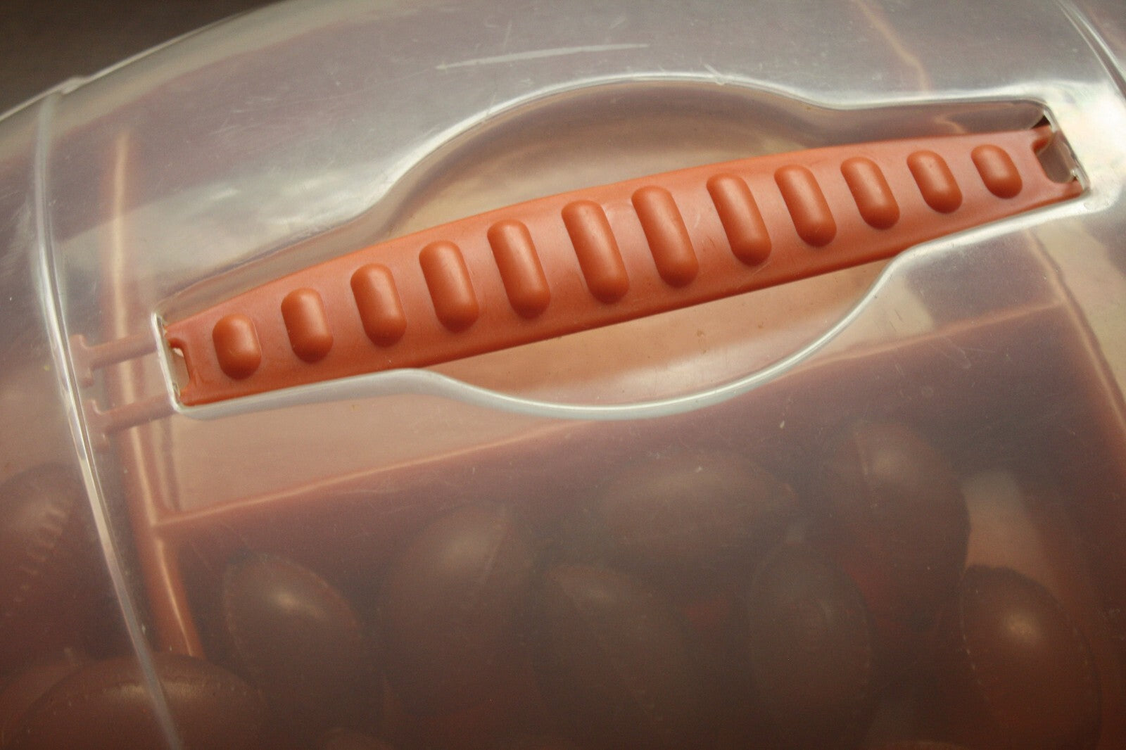 Vintage Football-Shaped Plastic Snack Tray with Lid