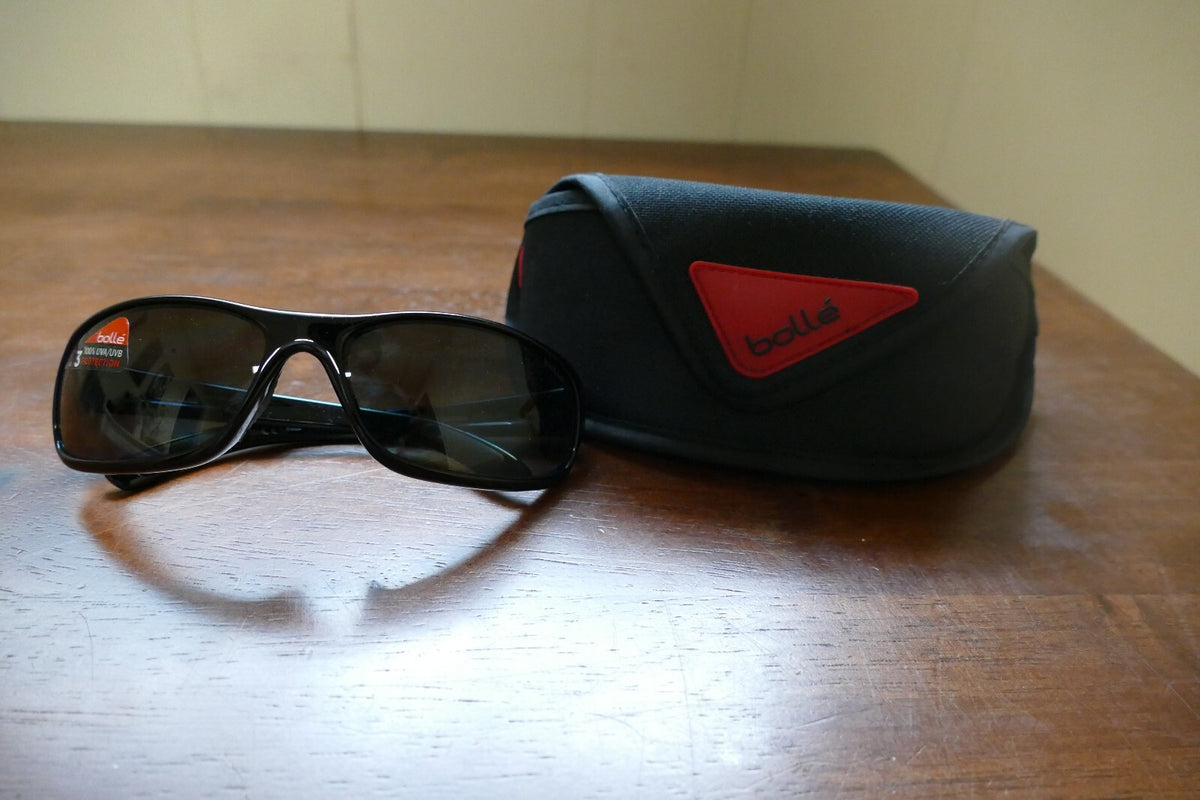 Bolle Black Cycling Sunglasses with Protective Case