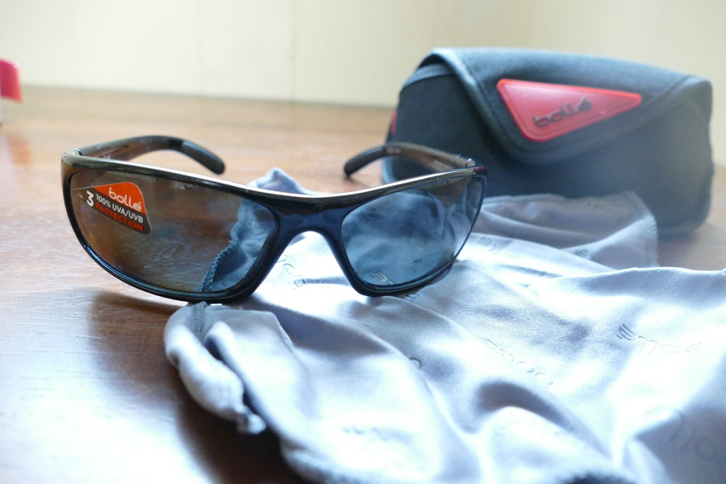 Bolle Black Cycling Sunglasses with Protective Case