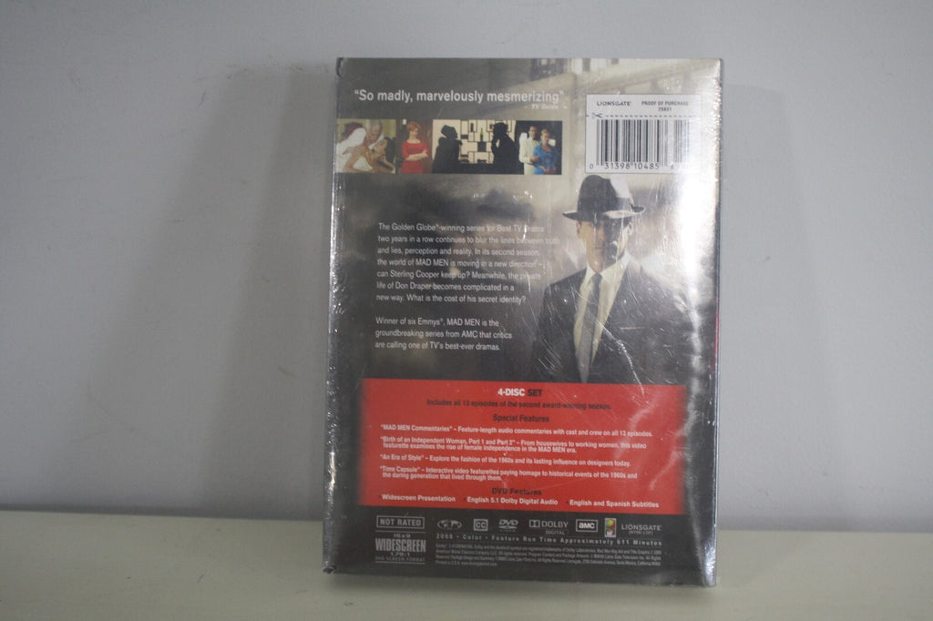 Mad Men Season Two DVD 4-Disc Set