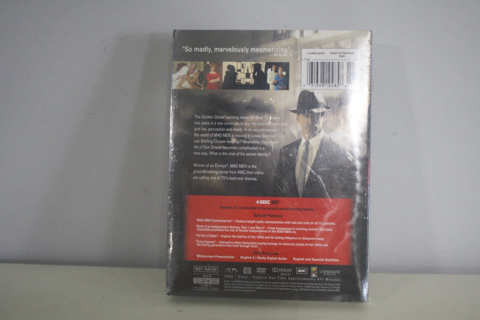 Mad Men Season Two DVD 4-Disc Set