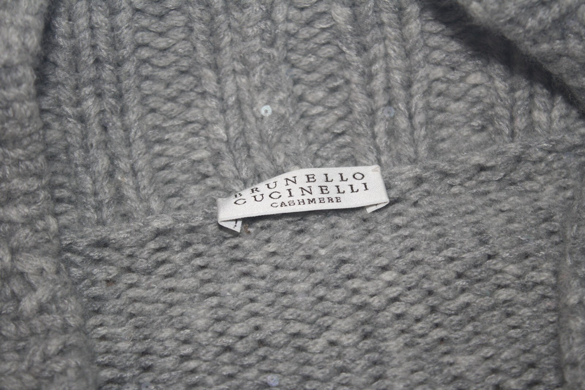 Brunello Cucinelli Embellished Knit Bolero Shrug