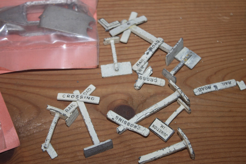 Vintage Lee Town HO Scale Model Railroad Accessories and 1940 Tudor Sedan Kit