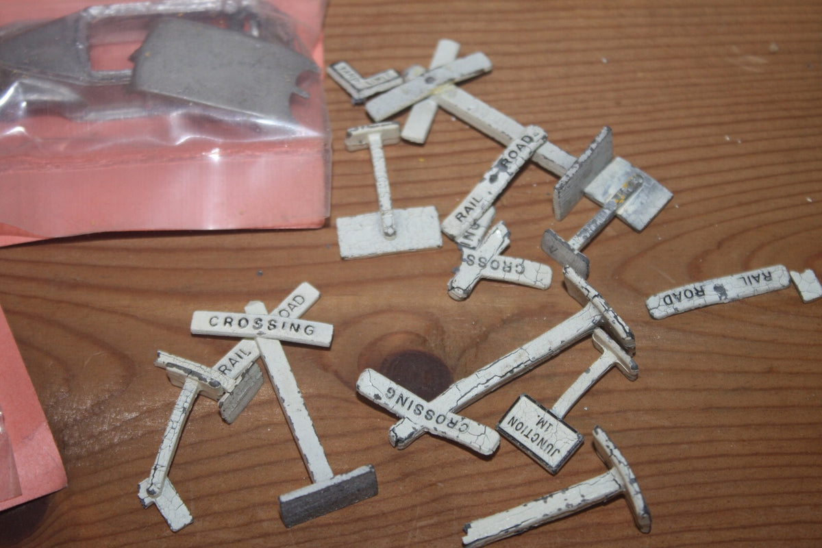 Vintage Lee Town HO Scale Model Railroad Accessories and 1940 Tudor Sedan Kit