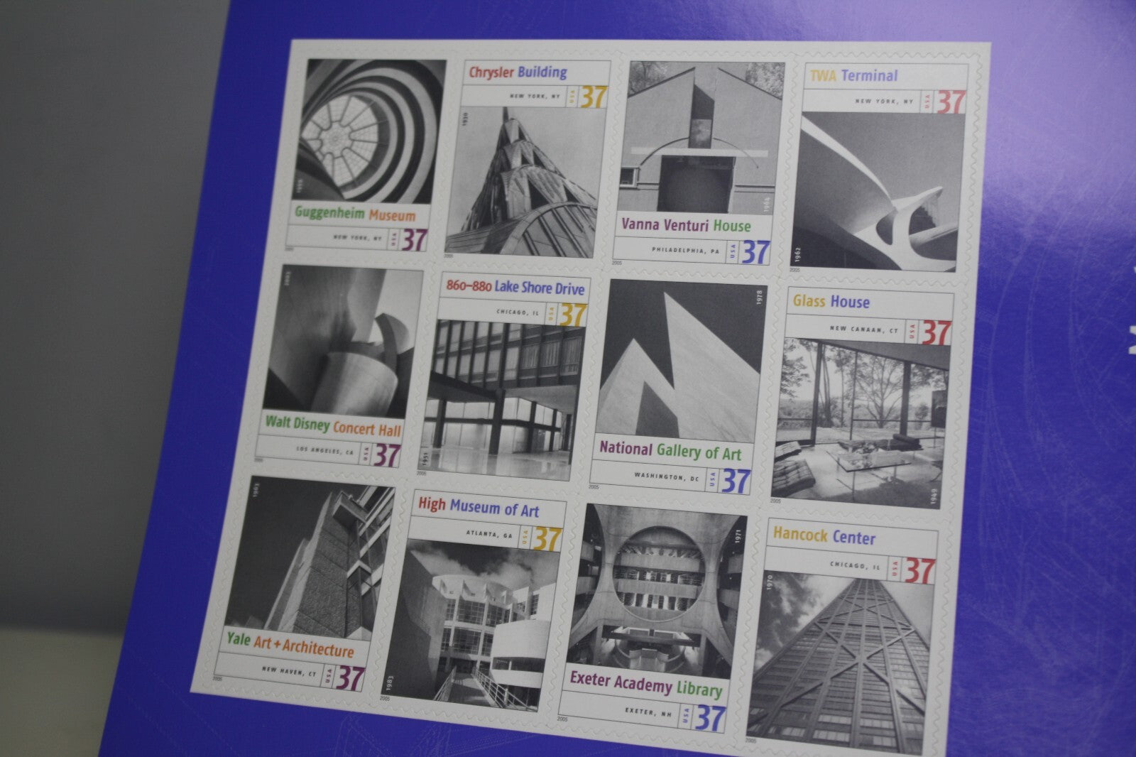 USPS Masterworks of Modern American Architecture Commemorative Stamp Collection