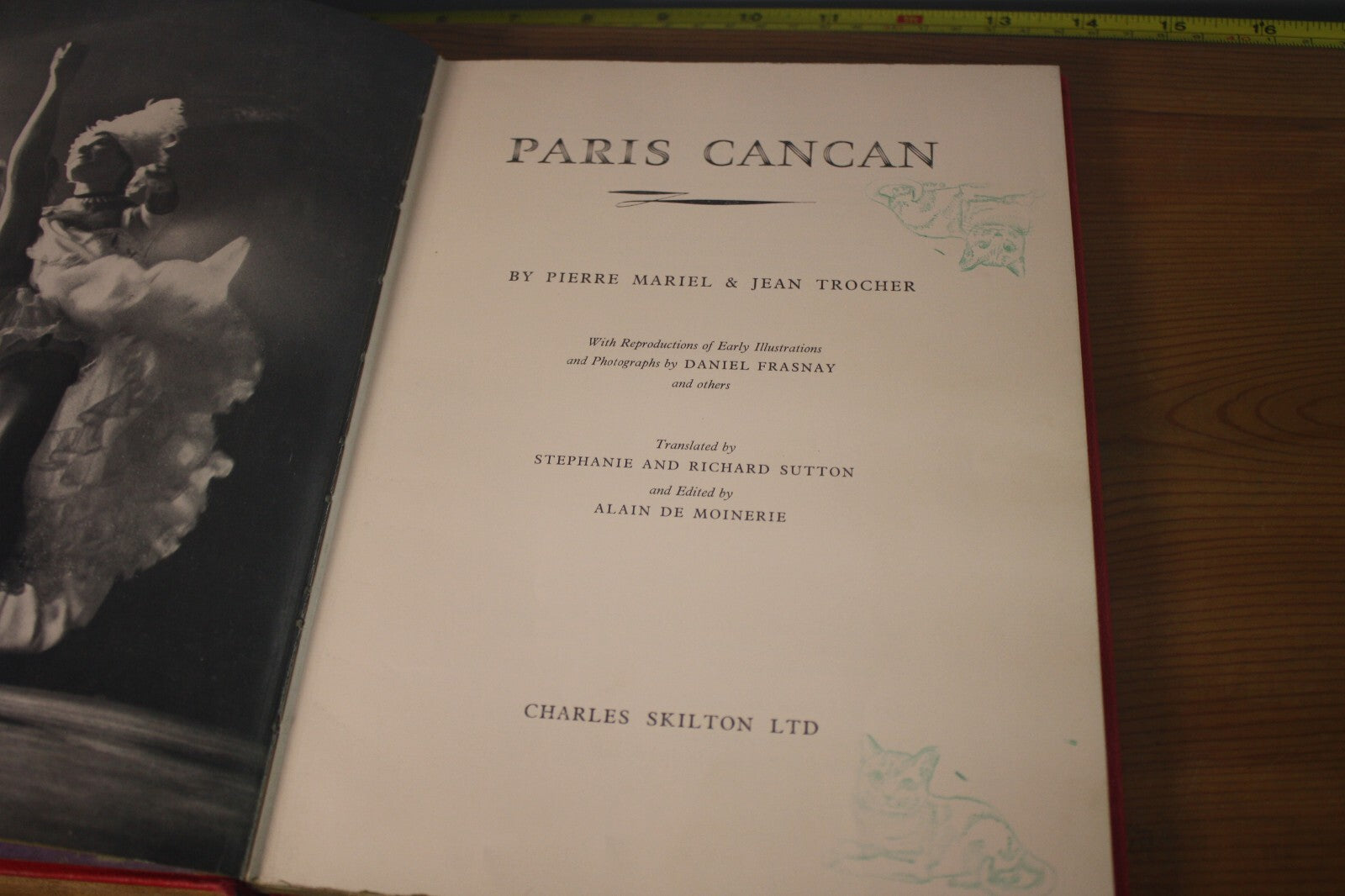 Paris Cancan by Pierre Mariel & Jean Trocher Hardcover Book