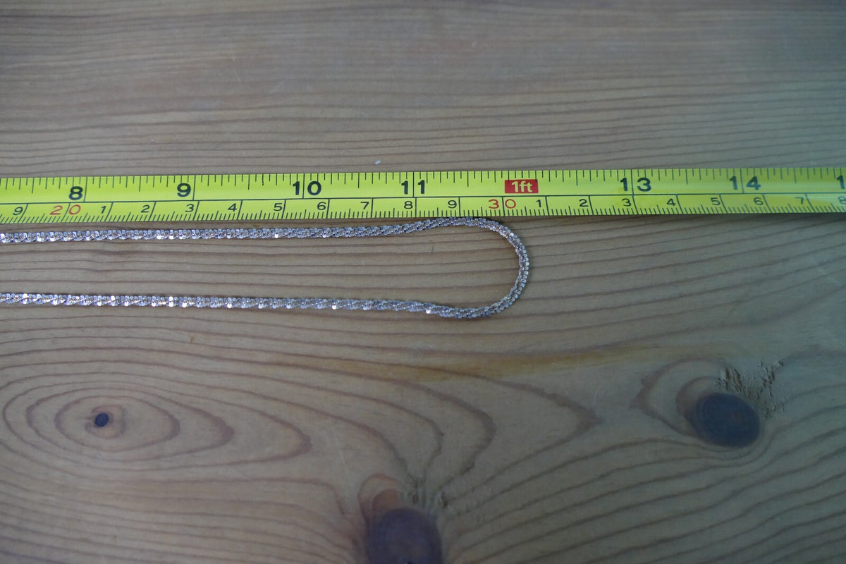 Silver Necklace Marked on Clasp Made in Italy 925