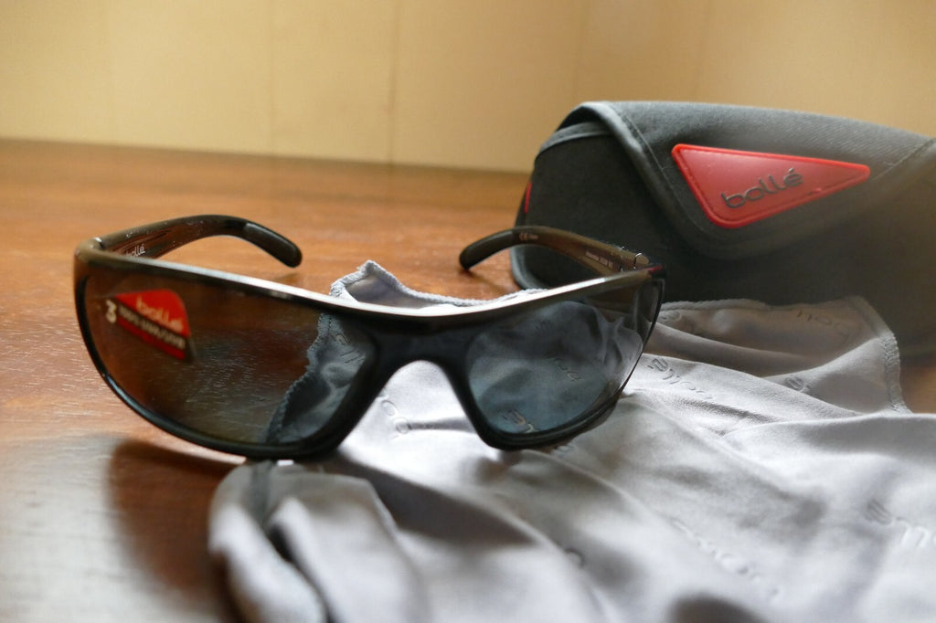 Bolle Black Cycling Sunglasses with Protective Case
