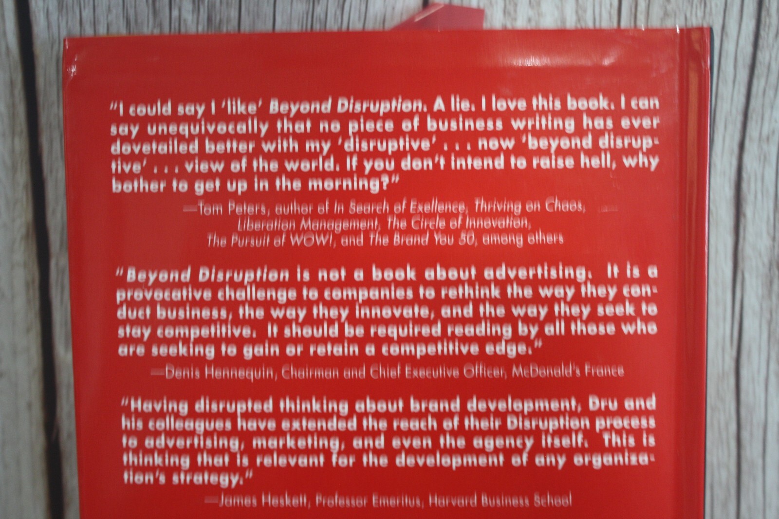 "Beyond Disruption: Changing the Rules in the Marketplace" by Jean-Marie Dru