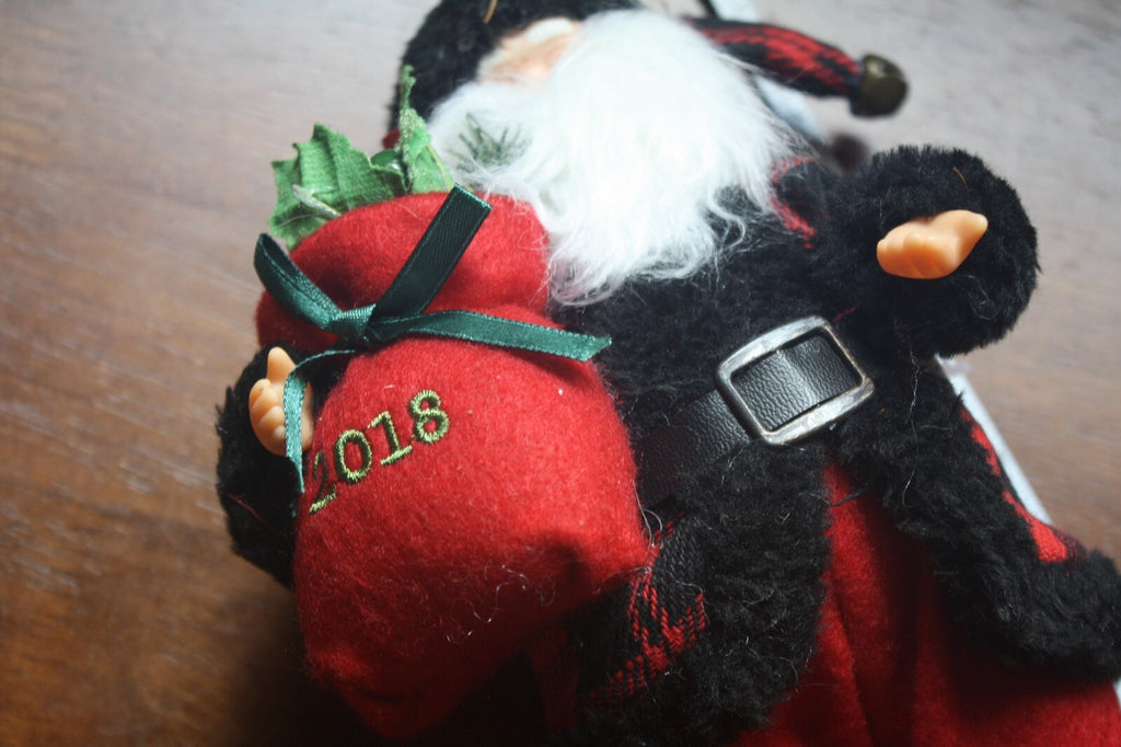 Vintage Style Santa Claus Figurine with Red Sack 2018