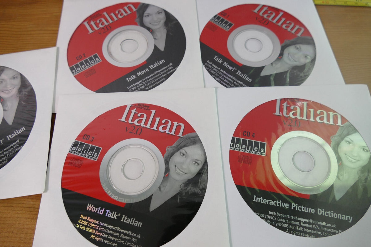 EuroTalk Italian v2.0 Language Learning CD Set - 5 Discs