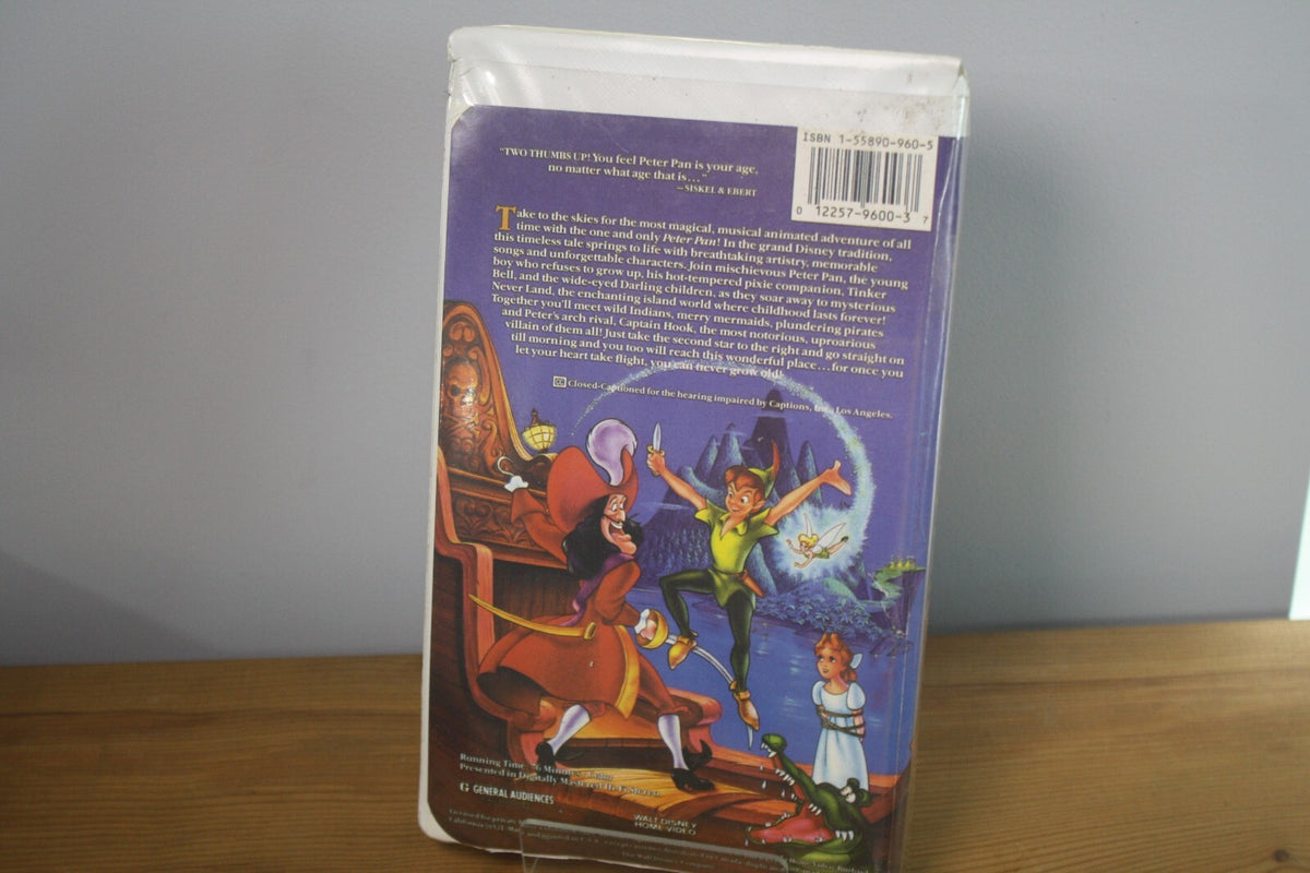 Walt Disney's Classic Peter Pan VHS Tape