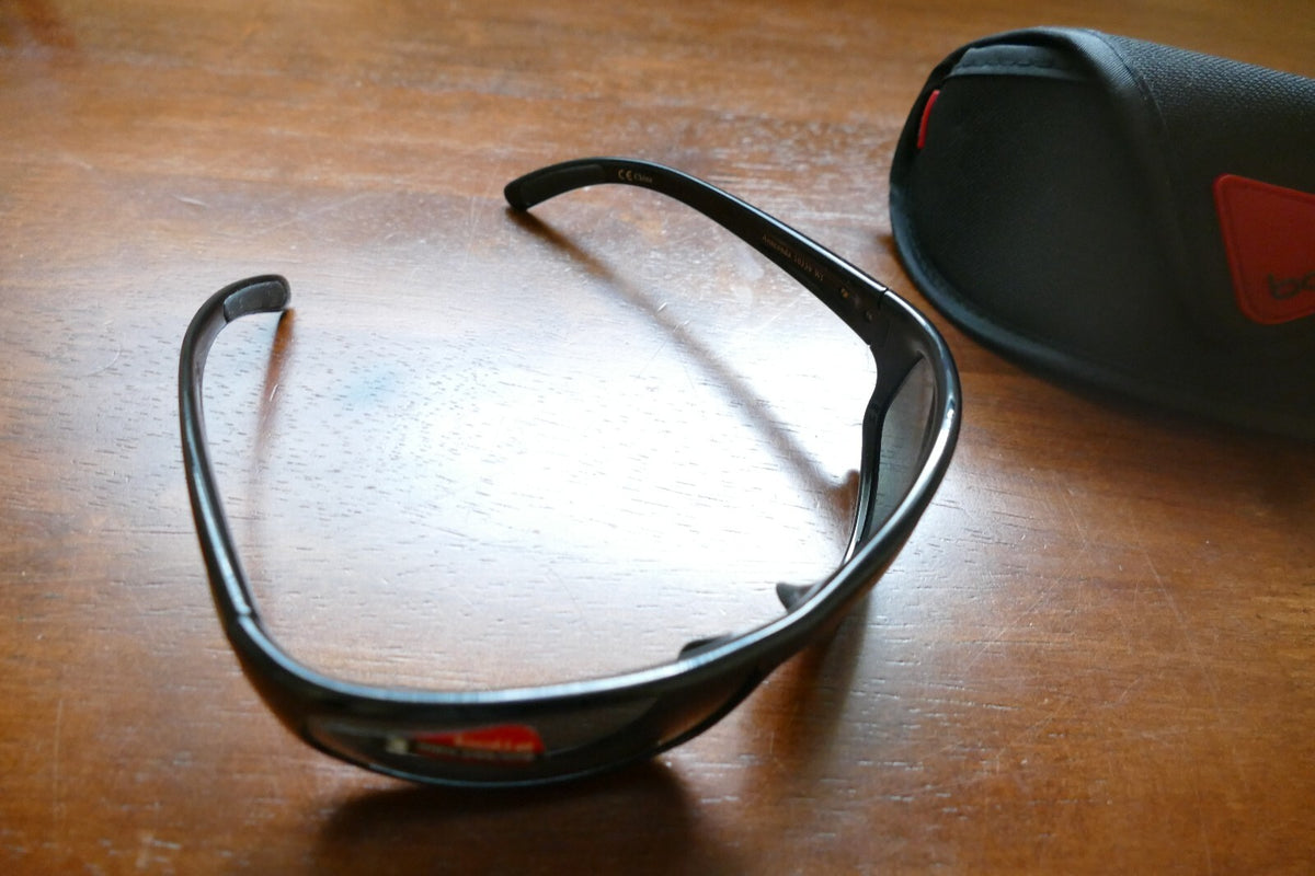 Bolle Black Cycling Sunglasses with Protective Case