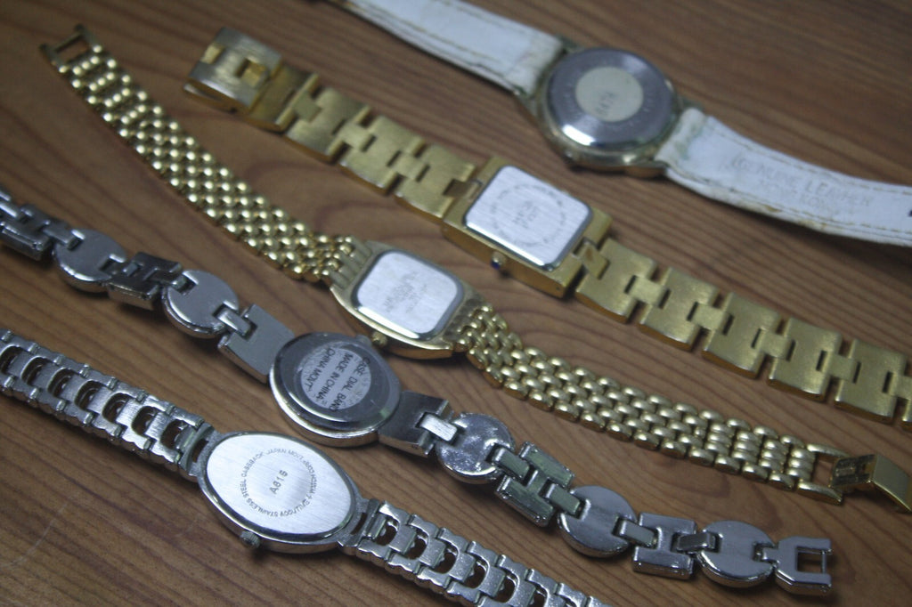 Set of 5 Women's Fashion Wrist Watches with Decorative Bands