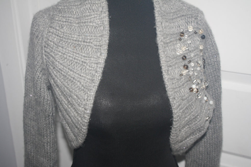 Brunello Cucinelli Embellished Knit Bolero Shrug