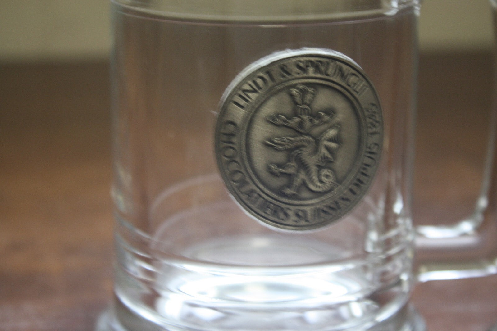Lindt & Sprüngli Glass Beer Mugs Set of 2