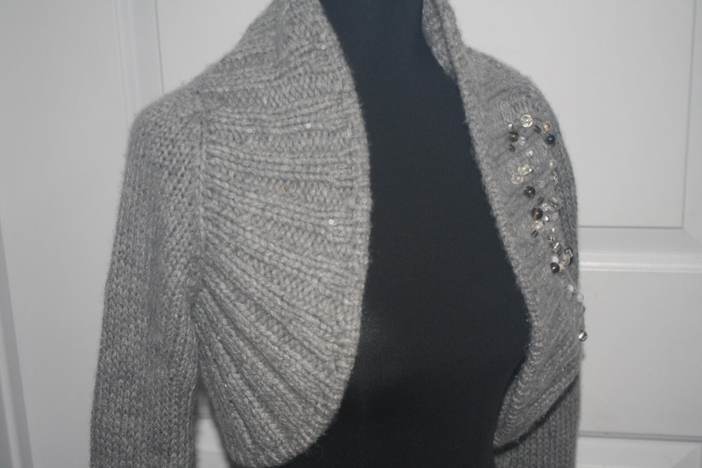 Brunello Cucinelli Embellished Knit Bolero Shrug