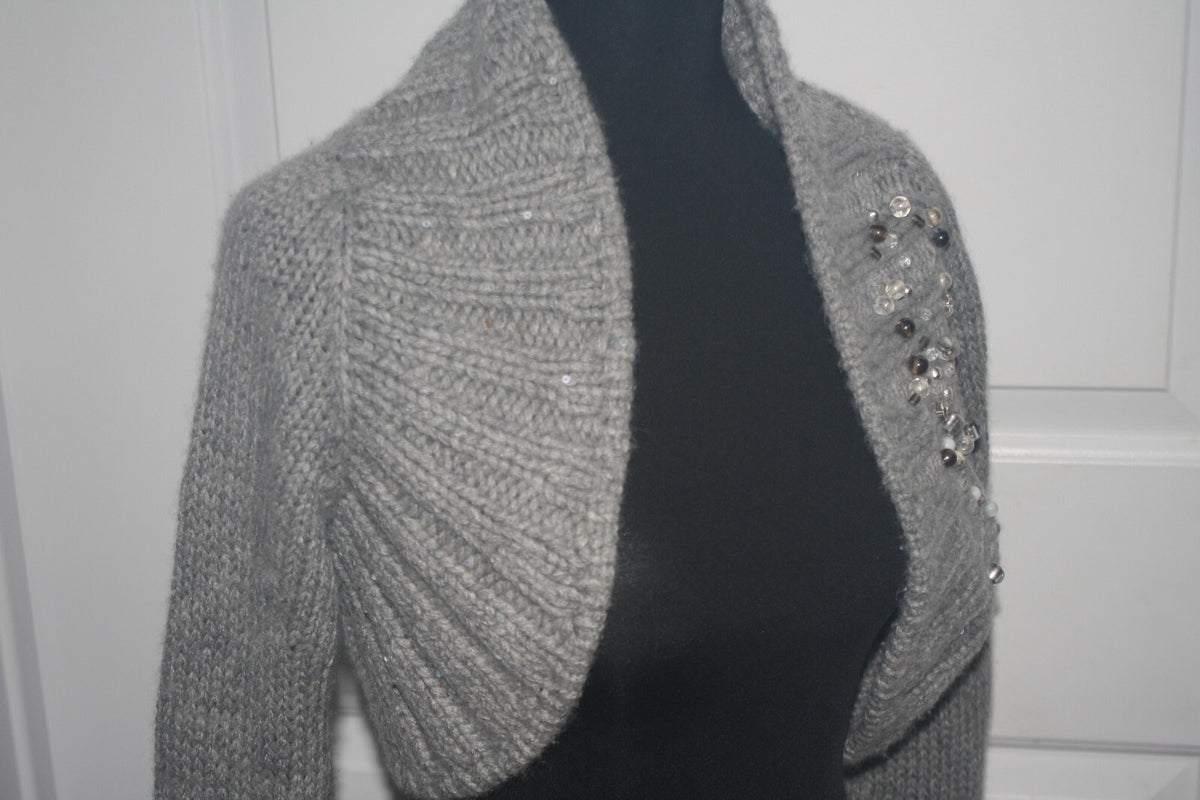 Brunello Cucinelli Embellished Knit Bolero Shrug