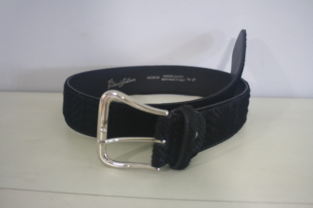 The Tailored Sportsman Quilted Leather Equestrian Belt Size Medium