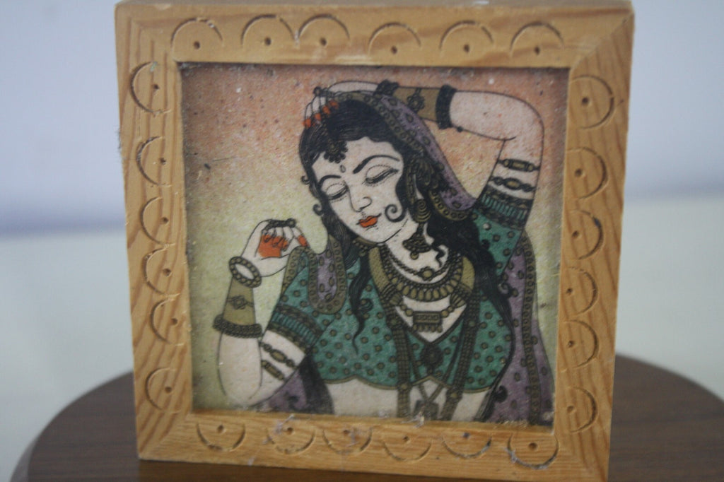 Crushed Gemstone Painting