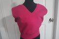 Express Bright Pink V-Neck Sleeveless Sweater Vest