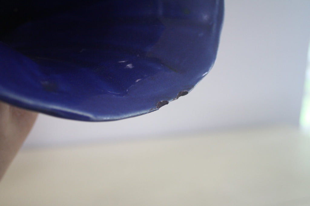 Vintage Blue MCoy Vase - See photos for small chipping on lip