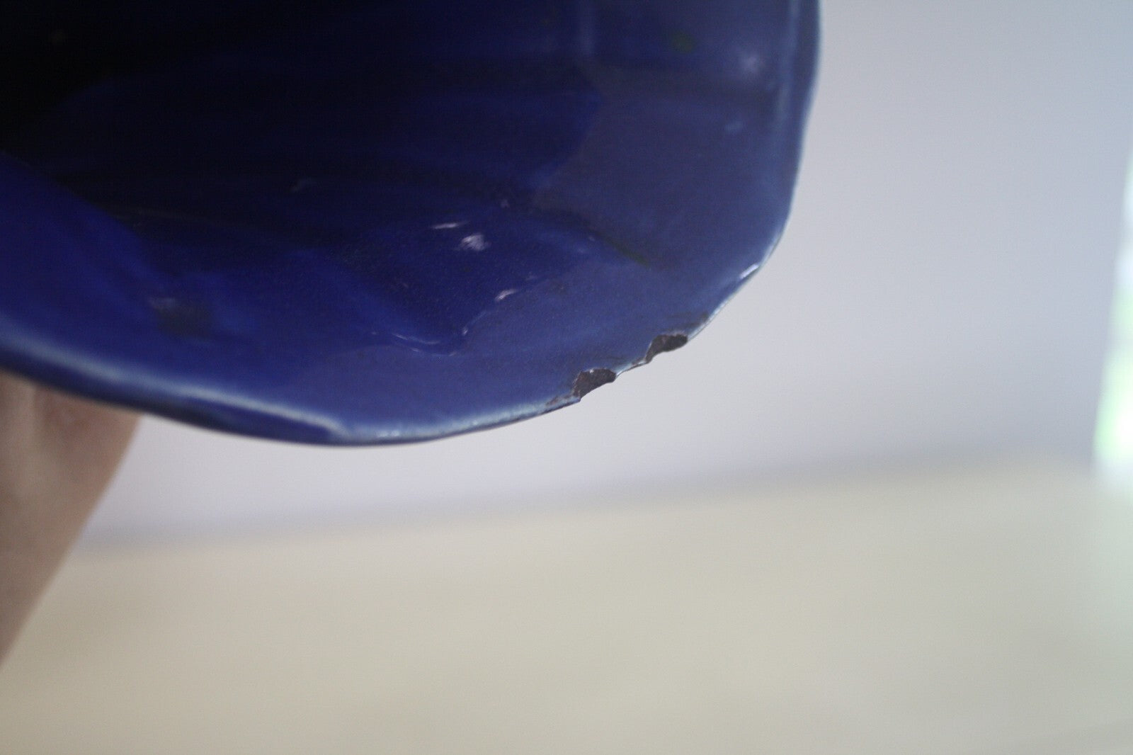 Vintage Blue MCoy Vase - See photos for small chipping on lip