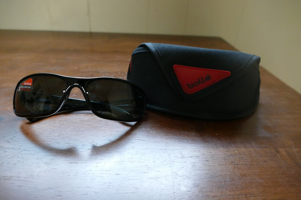 Bolle Black Cycling Sunglasses with Protective Case