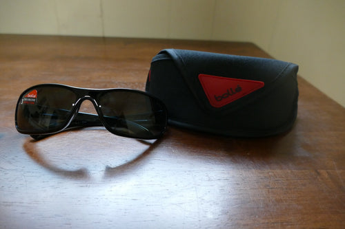 Bolle Black Cycling Sunglasses with Protective Case